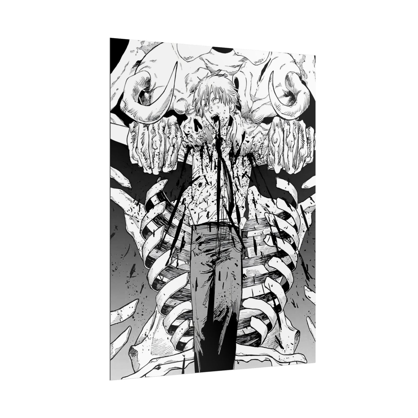 Chainsaw Man Denji Crucifix Manga Poster