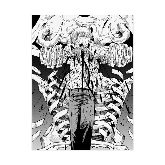 Chainsaw Man Denji Crucifix Manga Poster