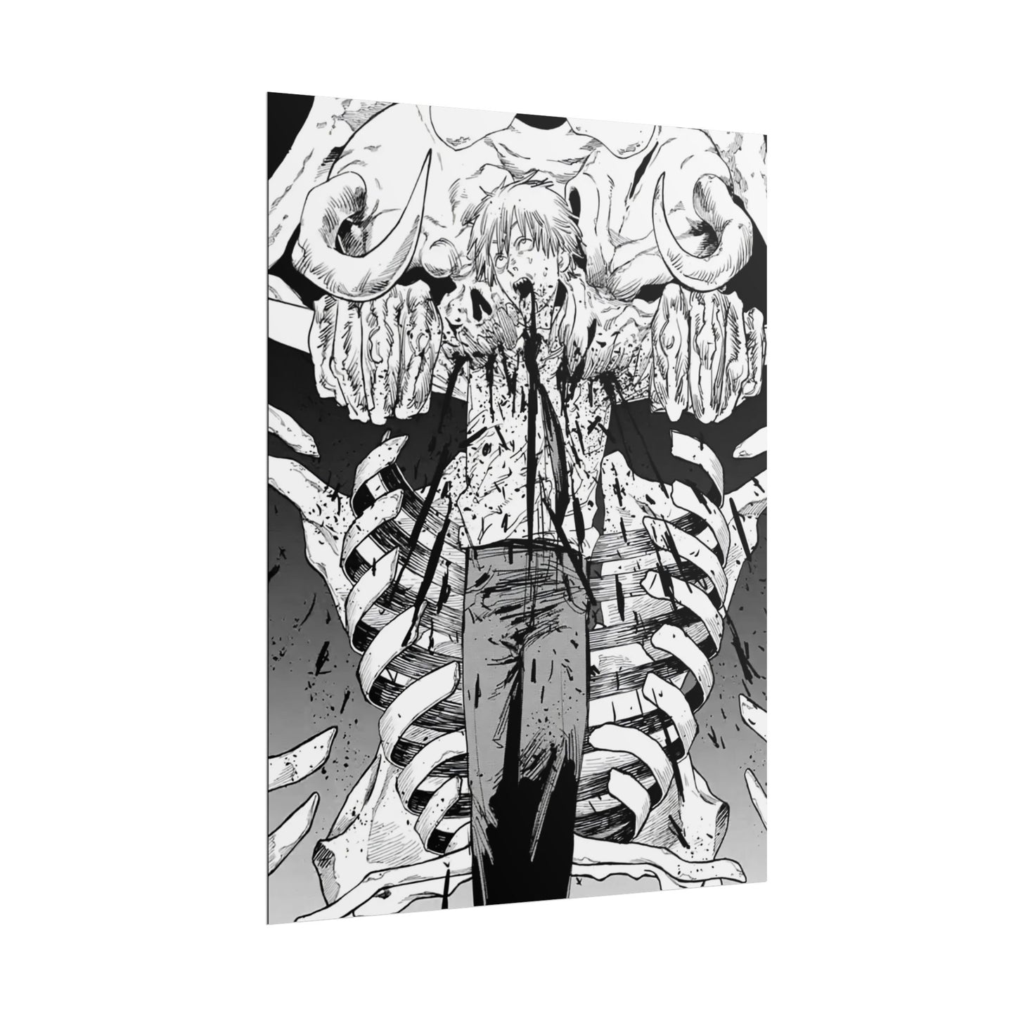 Chainsaw Man Denji Crucifix Manga Poster