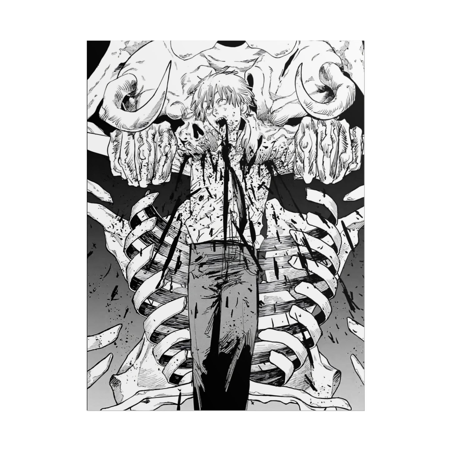 Chainsaw Man Denji Crucifix Manga Poster