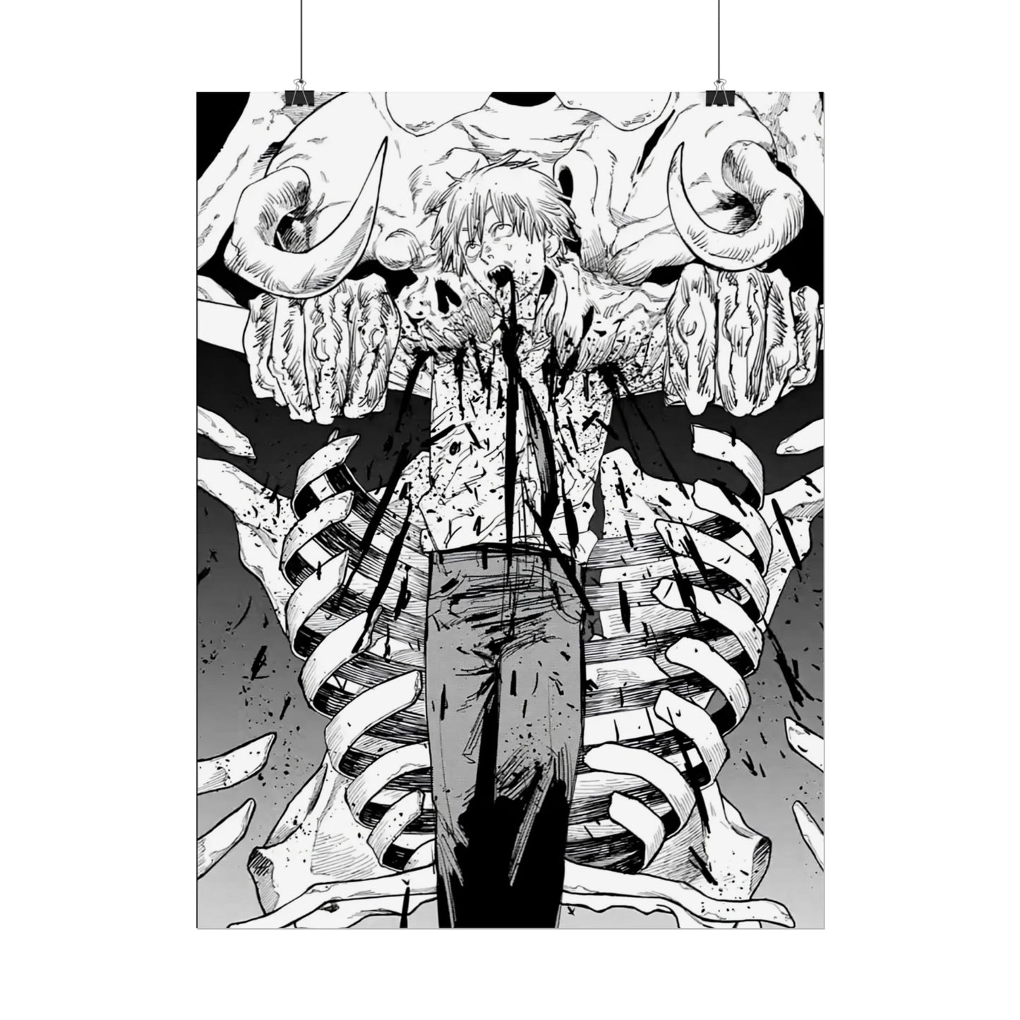 Chainsaw Man Denji Crucifix Manga Poster